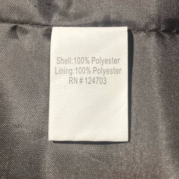 Joni B. Women's Brown Snakeskin Faux Leather Full Zip Jacket W/ Pockets Size XL - Picture 8 of 9